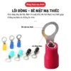 Đầu cos tròn RV S1.25-3 bằng đồng bọc nhựa nối dây điện 0.5 ~ 1.5 mm², lỗ 3.2mm
