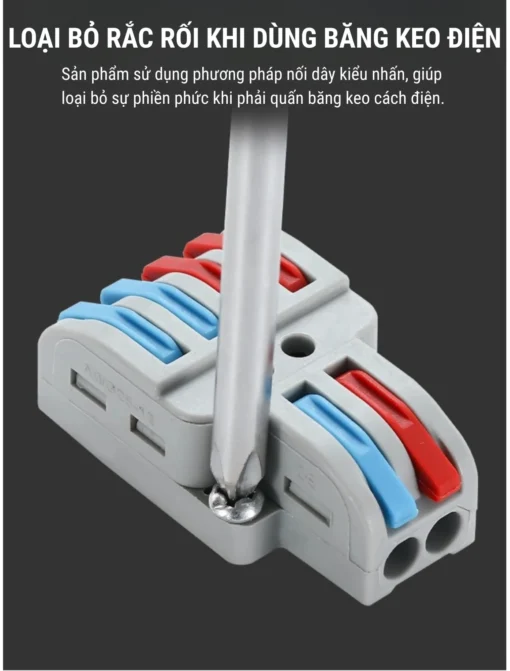 Cút nối nhanh dây điện 2 vào 4 ra – LT-422
