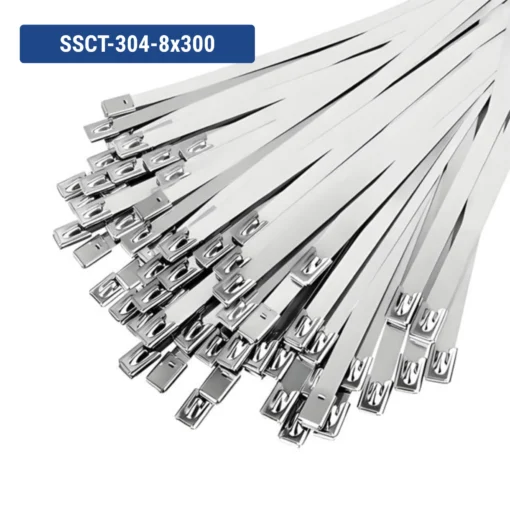 Dây rút inox 304 tự khóa – 8×300 mm