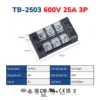 Cầu đấu dây điện 3 cực-25A – TB-2503