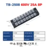 Cầu đấu dây điện 8 cực-25A – TB-2508