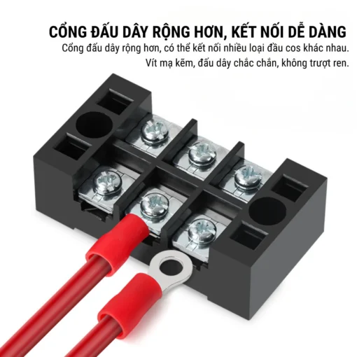 Cầu đấu dây điện 3 cực-25A – TB-2503