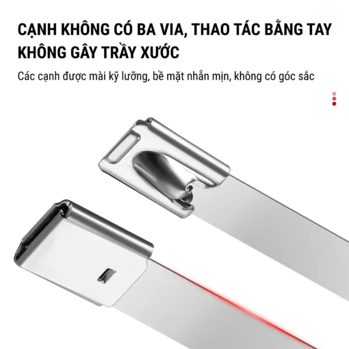 Dây rút inox 304 tự khóa – 4.6×250 mm