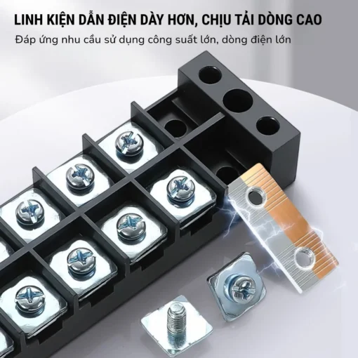 Cầu đấu dây điện 6 cực-25A – TB-2506