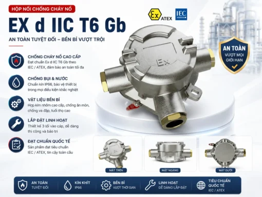 Hộp nối điện chống cháy nổ 3 đầu – OHBF-AH-3