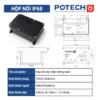 Hộp nối điện chống nước IP68 ngoài trời 204x149x68mm – PT1912