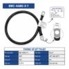 Dây nối bình ắc quy 4AWG bấm sẵn cos SC 25-8