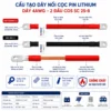 Dây nối bình ắc quy 4AWG bấm sẵn cos SC 25-8