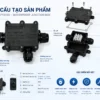 Hộp nối dây điện chống nước IP68 3 ngả ngoài trời – PT0705-3