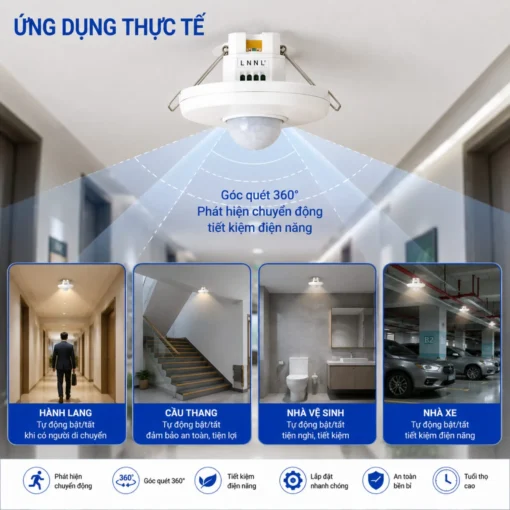 Cảm biến hồng ngoại cho đèn LED 8m On/Of – MSA050S IR