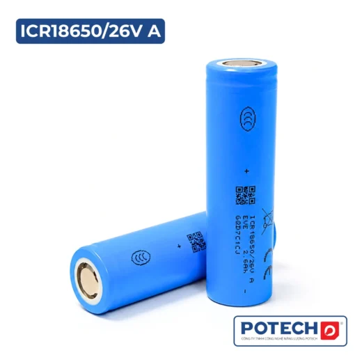 Cell pin Li-ion EVE ICR18650/26V A-3.6V-2.6Ah, xả Max 13A(5C), nạp 5.2A