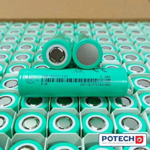 Cell pin Li-ion EVE INR18650/33V 3.6V 3200mAh xả 10A – sạc nhanh 3.1A chính hãng