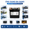 Bộ lưu trữ LIFEPO4 12V – 30Ah chống nước có led hiển thị pin