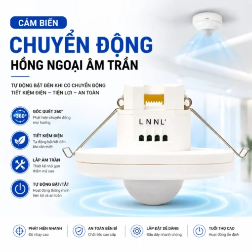 Cảm biến hồng ngoại cho đèn LED 8m On/Of – MSA050S IR