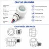 Công tắc cảm biến chuyển động hồng ngoại PIR MC159S IR bật/tắt đèn LED tự động IP65