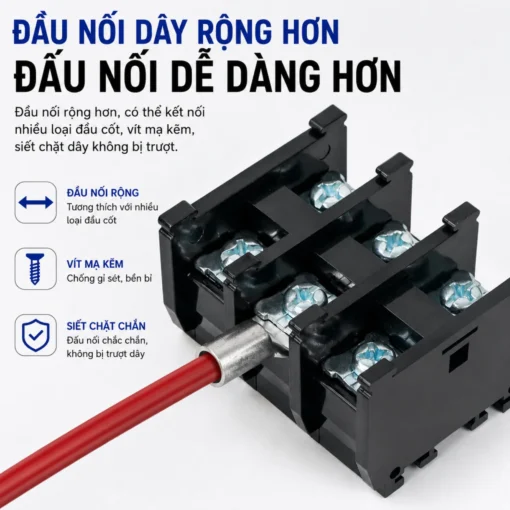 Cầu đấu mắt rời, domino tép gắn thanh ray TBR-30A