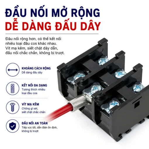 Cầu đấu dây điện 100A 600V – TBR-100A
