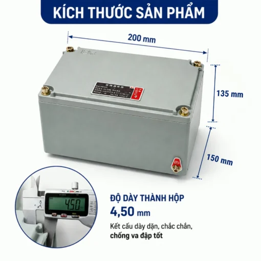Hộp nối nhôm chống cháy nổ IP66 BJX-200×150×135mm
