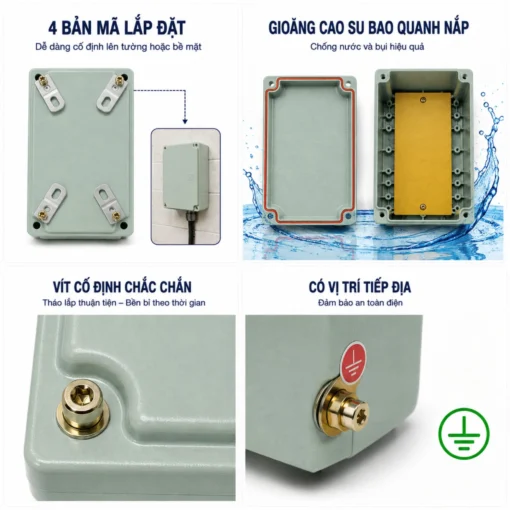 Hộp nối chống nổ IP66 BJX-300x200x140