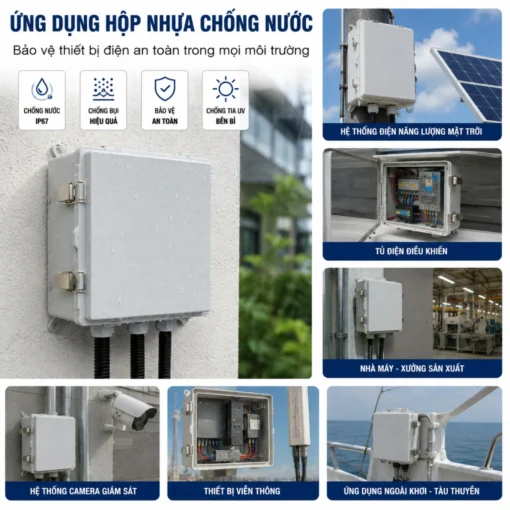 Hộp nhựa chống nước IP67 300×300×180MM – JX-303018