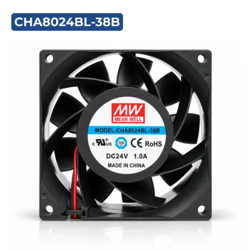 Quạt tủ điện 24V MEANWELL 80x80x38mm CHA8024BL-38B