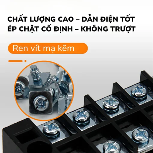 Cầu đấu dây điện 4 cực-45A – TB-4504