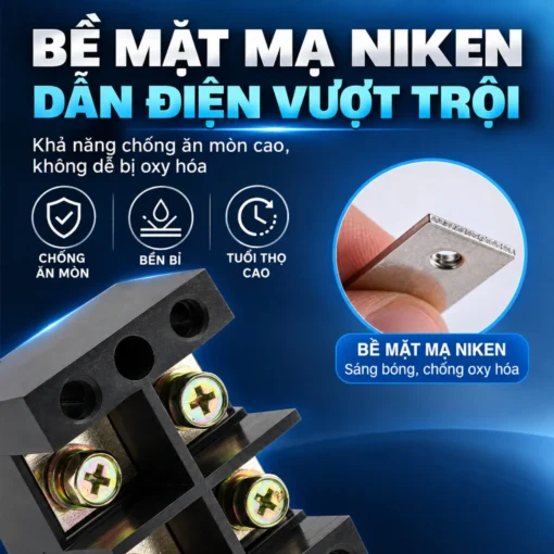 Cầu đấu dây điện 6 cực-60A – TB-6006