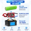 Bộ lưu trữ 12V 105Ah LiFePO4 32140 – PT-BESS-12105-3214-PV1