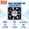 Quạt tủ điện 24V MEANWELL 80x80x38mm CHA8024BL-38B