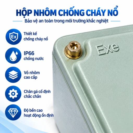 Pin 24V 45Ah LiFePO4 trong hộp chống cháy nổ IP66 – PT-BESS-2445-3214-BJXV1