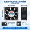 Quạt tủ điện 24V MEANWELL 80x80x38mm CHA8024BL-38B