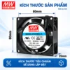 Quạt AC MEANWELL CHACB2L-A 80x80x25.5mm 220VAC 12.5W