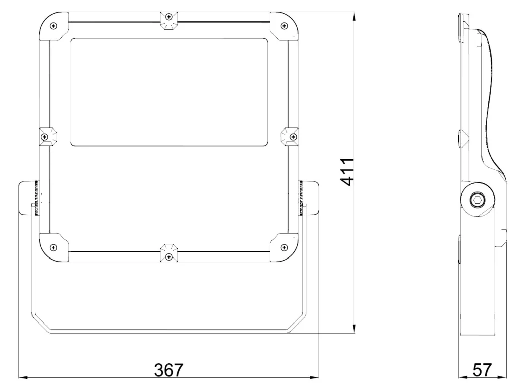 PT-FL4-150 kích thước lắp đặt