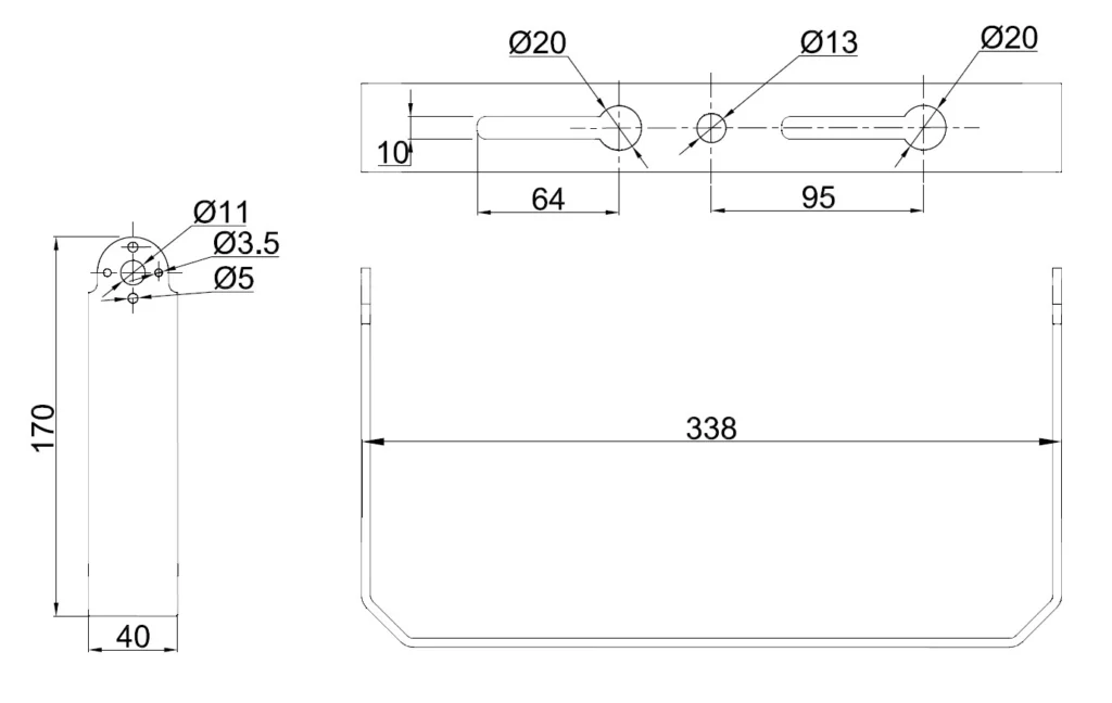 PT-FL4-150 kích thước quai đèn