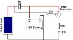 Sơ đồ cấu tạo đèn năng lượng mặt trời